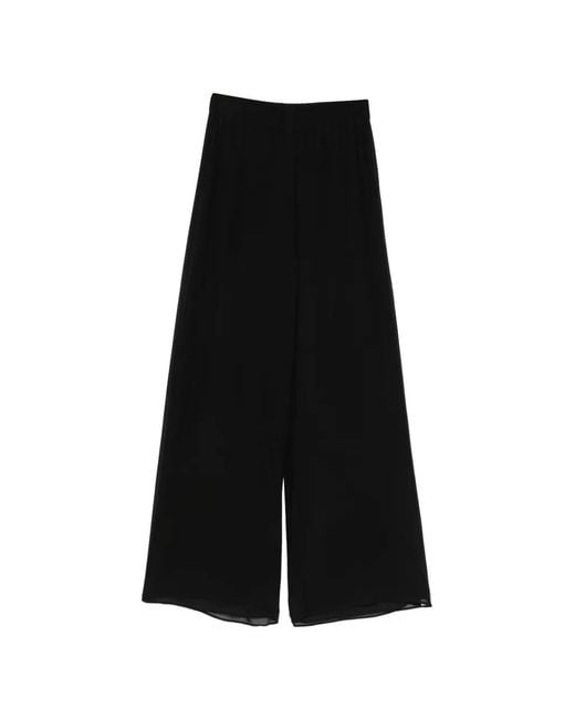 ANDAMANE Black Wide-Leg Trousers