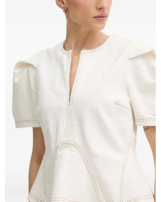 Munthe White Baynor Blouse