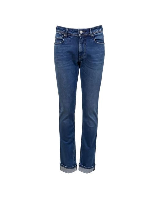 Vaqueros Rubens Con Efecto Degradado Re-hash de hombre de color Blue