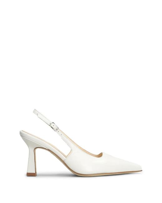 Anna F. White Pointed-Toe Slingback Pumps