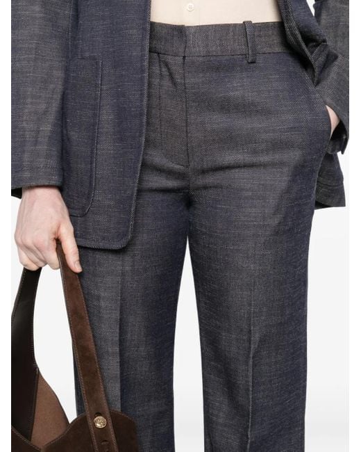 Pantalones rectos con pinzas Joseph de color Gray