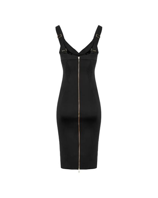 Murmur Haze Midi-Jurk in het Black