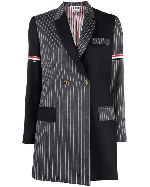 Thom Browne Blazer Met Dubbele Rij Knopen in het Black