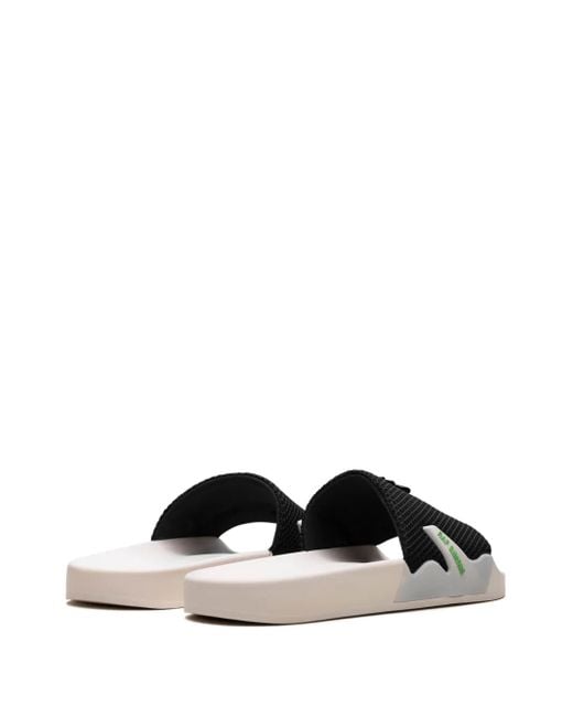 Raf Simons Black Astra Logo-Embellished Slides for men