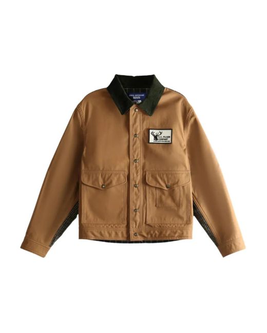 Filson Deck patchwork panelled jacket Junya Watanabe de hombre de color Brown