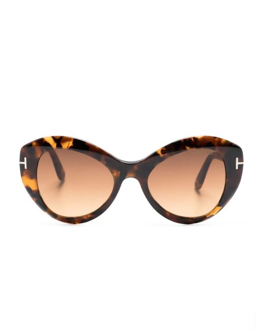 Tom Ford Natural Guinivere Cat-Eye Sunglasses