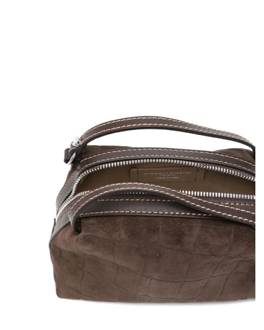 Gianni Chiarini Brown Alifa Tote Bag Mit Kroko-Print
