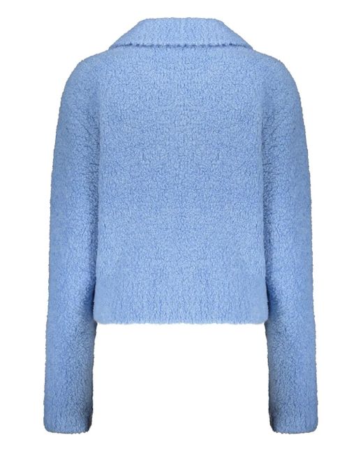 Low Classic Blue Wool-Blend Jacket