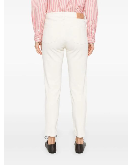 Ralph Lauren White High-Rise Skinny-Leg Jeans