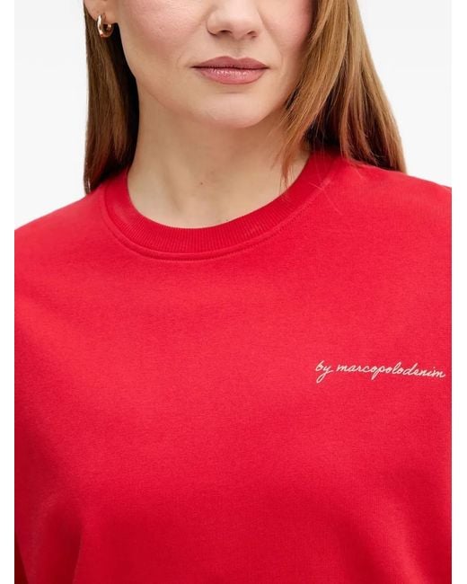 Marc O' Polo Pineapple-Print Logo-Embroidered Sweater