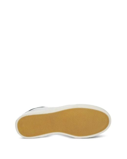 Stepney Workers Club White Pearl Leather Panel Trainers