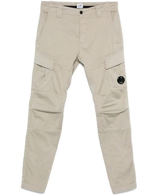 C P Company Natural Lens-Detail Cargo Pants for men