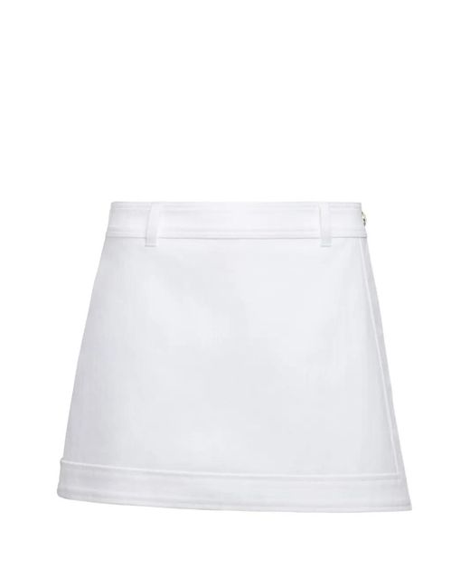 Cinq À Sept White Larsa Denim Mini Skort