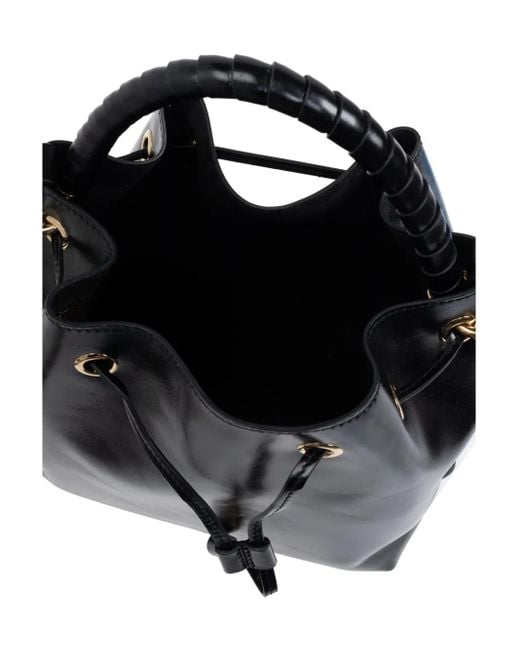 Chloé Black Marcie Bucket Bag