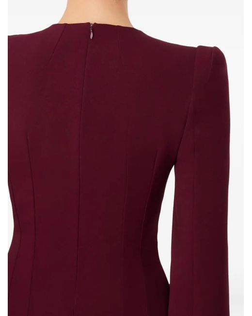 Jenny Packham Love Bow スリットスリーブ ドレス Purple