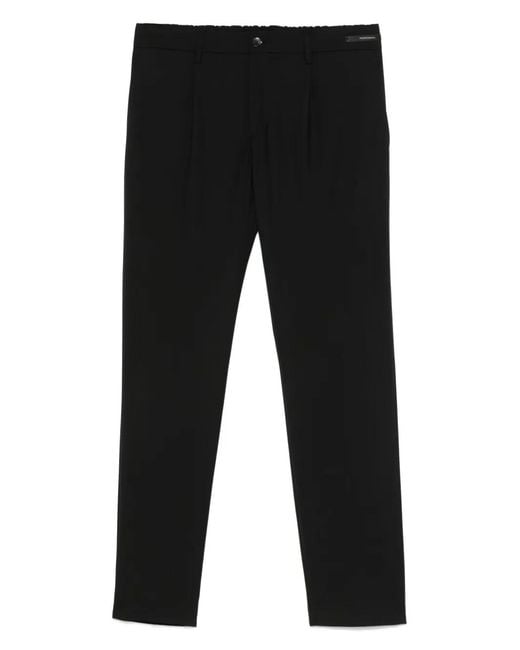 Michael Coal Black Denny Trousers for men