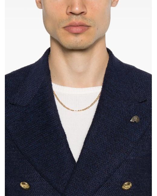 Gabriele Pasini Blue Textured Blazer for men