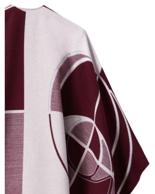 LaDoubleJ Purple Logo-Print Cape
