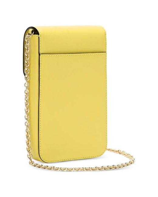 Furla Yellow Small Sfera Vertical Crossbody Bag
