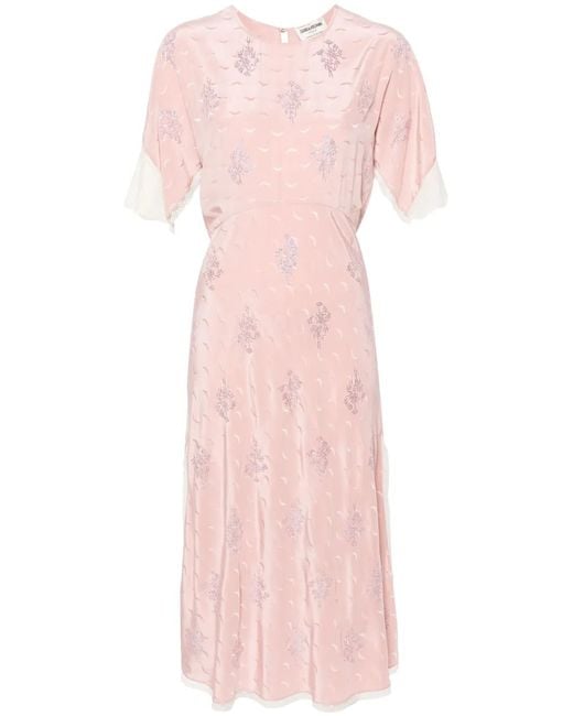 zadig and voltaire pink dress Zadig & Voltaire Midi Dresses in Pink