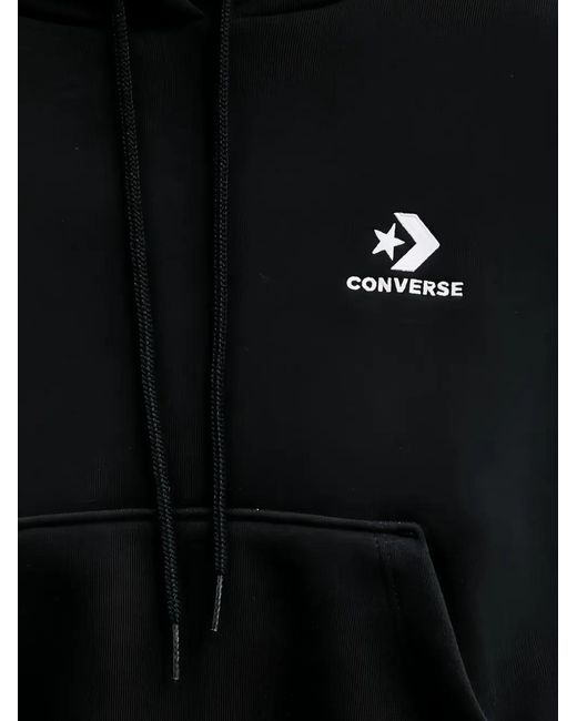 Converse Black Star Chevron Cropped Hoodie