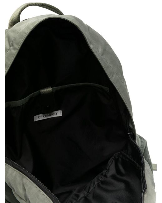 C P Company Gray Lens-detail Satin-finish Backpack for men