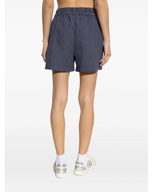 Rethinkit Studios Geruite Shorts in het Blue