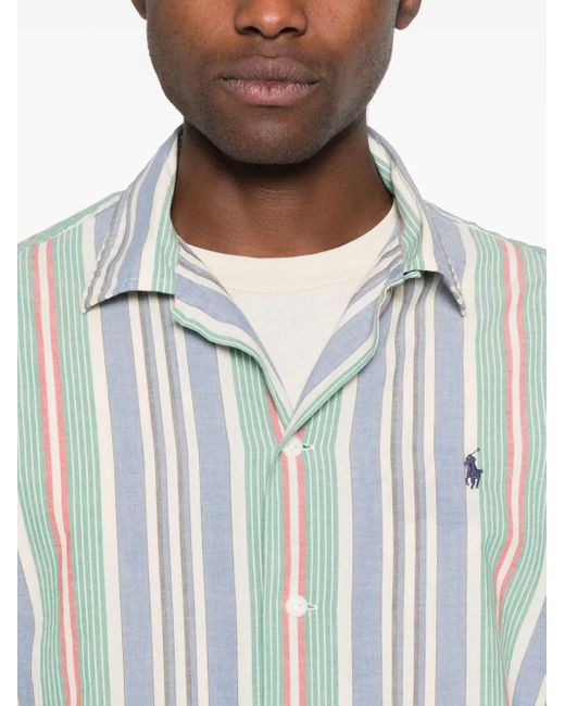 Polo Ralph Lauren Blue Striped Shirt for men