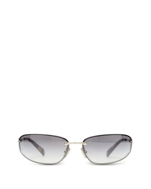 Miu Miu White Lunettes De Soleil Miu Nocturne