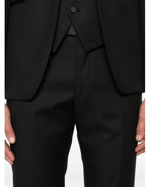 Tagliatore Black Single-Breasted Suit for men