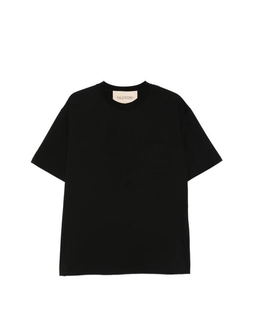 Valentino Garavani Black Pocket T-Shirt for men