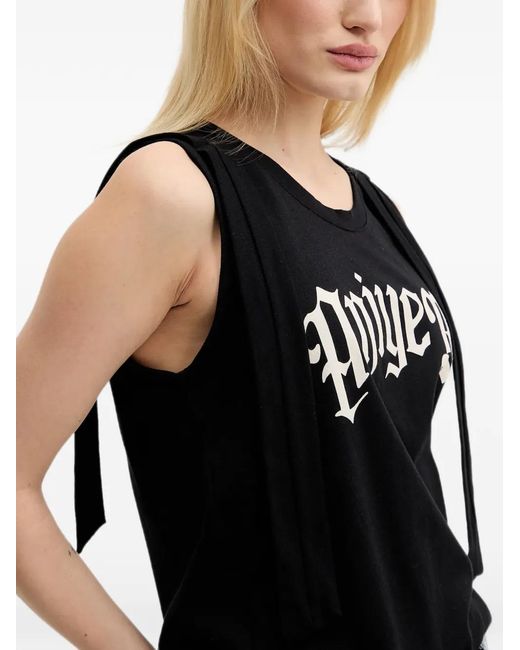 Aniye By Black Cotton Tank Top