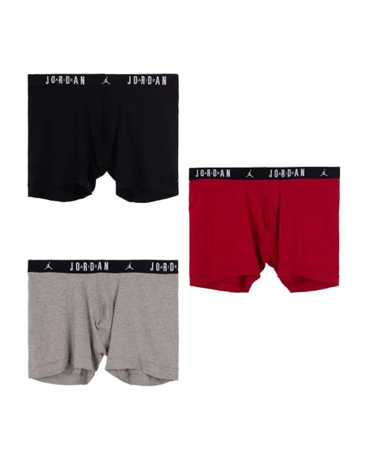 Nike Red Logo-Waistband Boxers (Pack Of Three) for men