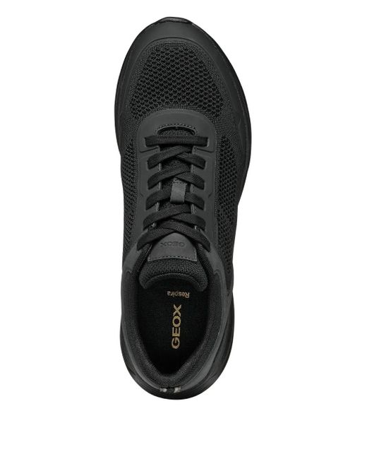 Geox Black Mesh-Panels Sneakers for men