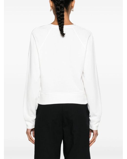 Elisabetta Franchi Sweater Met Tekst in het White