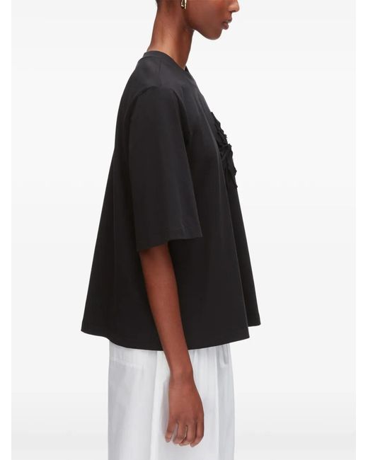 3.1 Phillip Lim Black Appliqué T-Shirt