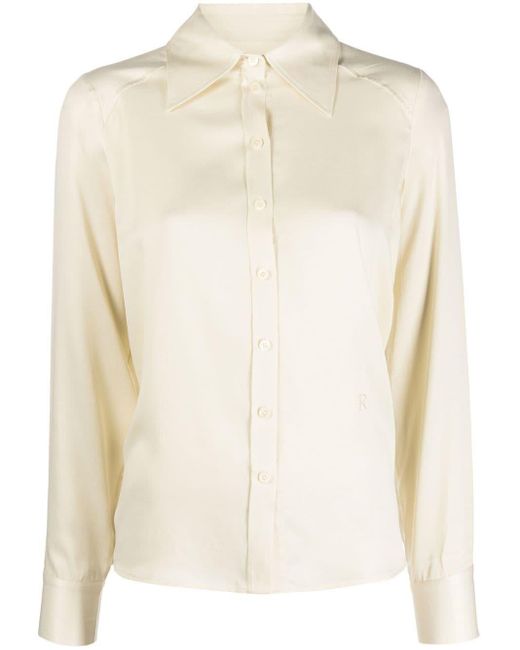 Rodebjer Long Sleeve Shirt in Natural | Lyst Canada