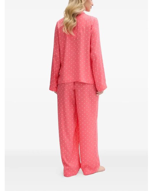 DKNY Pink Geometric-Print Pyjama