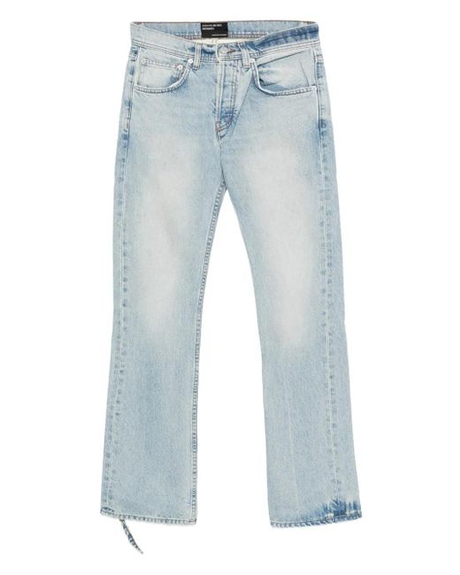 Enfants Riches Deprimes Blue Faded-Effect Flared Jeans