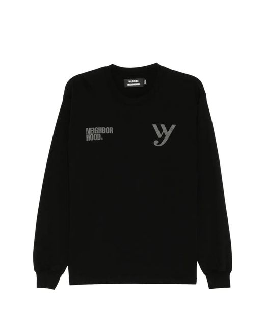 Yohji Yamamoto Black X Neighborhood Long-Sleeved T-Shirt for men