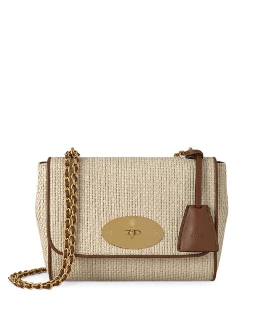 Mulberry Natural Lily Raffia Shoulder Bag