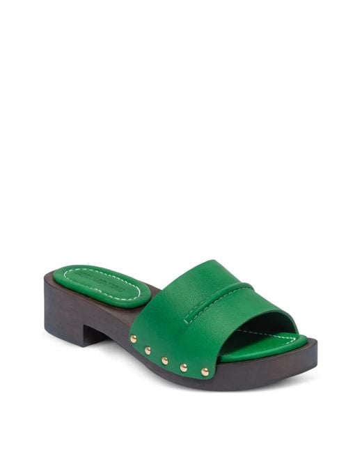 Bernardo Green Blyde Studded Sandals