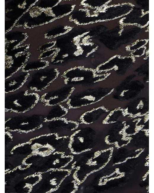 Roberto Cavalli Mini-Jurk Met Afwerking Van Kant En Luipaardprint in het Black