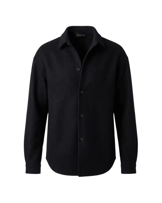 Fear Of God Black Surchemise À Poche Boutonnée for men