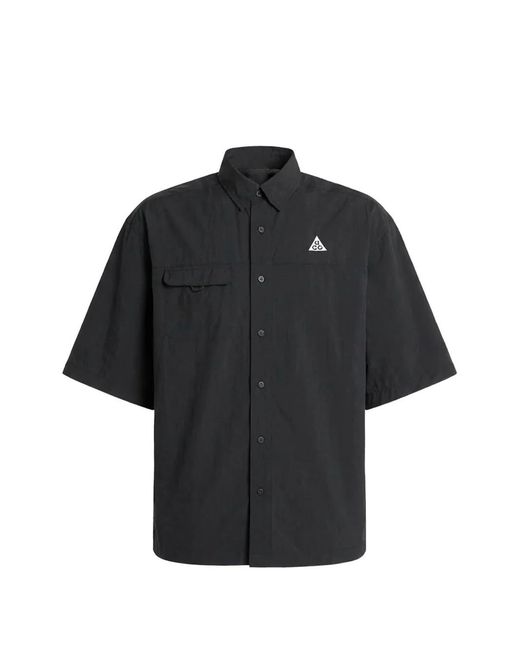 Nike Black Acg Orb Weaver Pocket Shirt for men