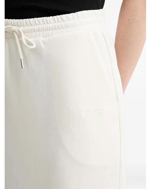 Gestuz White Gzimina Drawstring Split Maxi Skirt