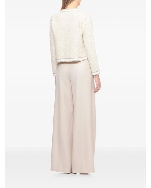 D.exterior White Cardigan Mit Pailletten