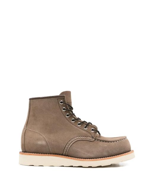 Red Wing Brown Classic Moc Boots for men