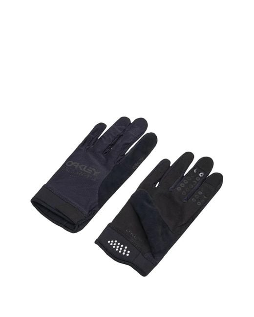 Oakley Blue All Mountain Mtb Touch-Strap Gloves for men