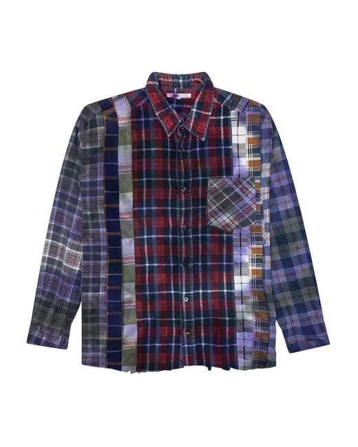 Chemise Rebuild 7 Cut À Design Patchwork Needles pour homme en coloris Blue